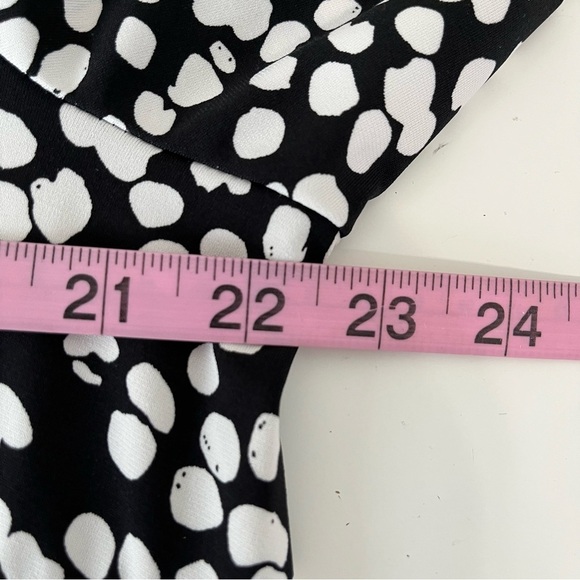 Ellos Black Geometric Print 3/4 Sleeve Shift Dress NWOT - Picture 11 of 14